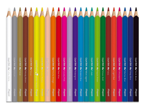 Creioane colorate Maped Color'Peps My First Jumbo 24 culori/set FSC [1]