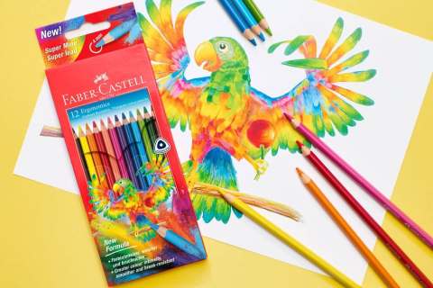 Creioane colorate triunghiulare 24 culori ergonomics faber-castell [2]