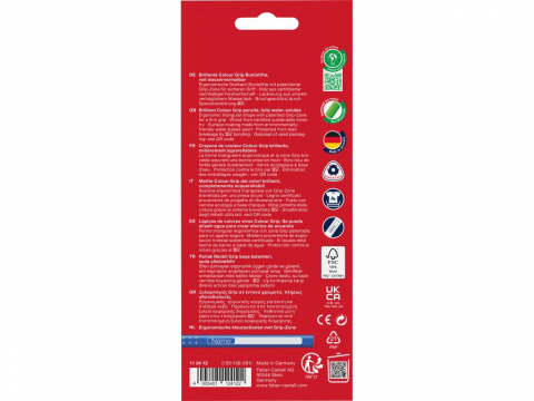 Creioane colorate triunghiulare grip 2001 Faber-Castell 12 culori/set [1]