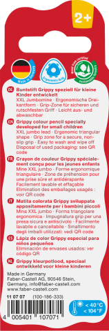 Creioane colorate xxl 3 culori de baza grippy faber-castell [1]