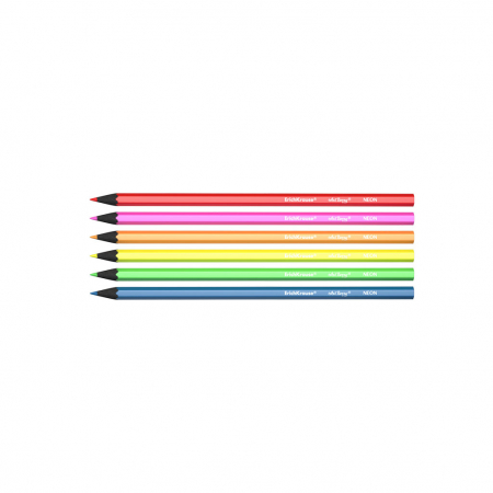 Creioane hexagonale de culoare Neon, 6 culori [1]