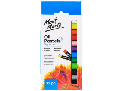 Art & Craft si Artizanat - Creioane Oil Pastel Mont Marte 12/set