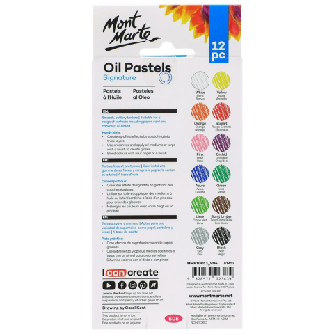 Creioane Oil Pastel Mont Marte 12/set [1]
