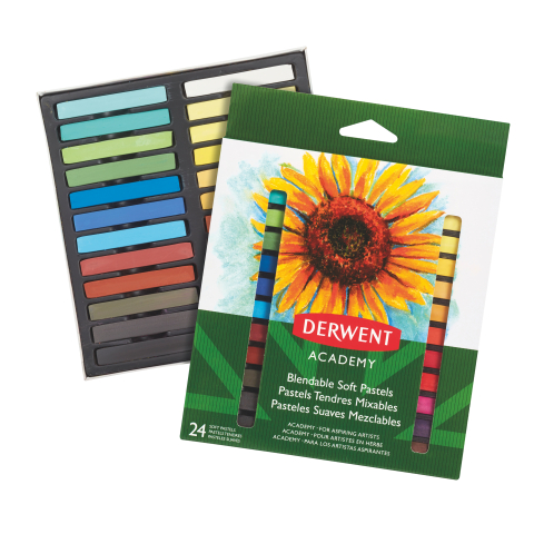 Creioane pastel soft 24 culori derwent academy [1]