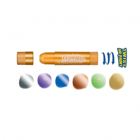 Creion tempera Temperello Metallic, 6 buc / set - pret. [3]