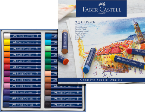 Creioane ulei pastel 24 culori faber-castell [1]
