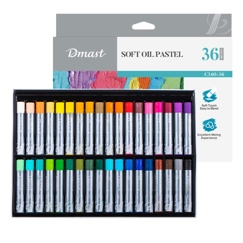 Rechizite Școlare - Creioane ulei pastel profesionale 36 culori dmast by pebeo