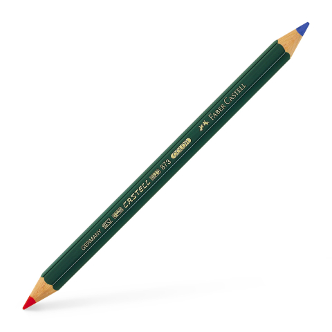 Rechizite Școlare - Creion albastru-rosu castell color b73 faber-castell