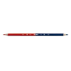 Rechizite Școlare - Creion bicolor rosu/albastru milan 0702312 12 buc