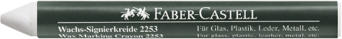 Creion cerat 2253 suprafete lucioase alb faber-castell [1]