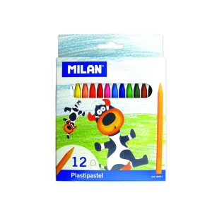 Rechizite Școlare - Creion color 12 cerat rotund milan 022r12 12 buc