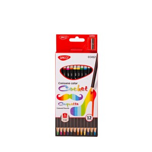 Rechizite Școlare - Creion color 12 cochet daco cc412 12 buc