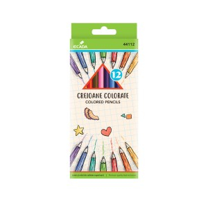 Rechizite Școlare - Creion color 12 mari ecada 44112 12 buc