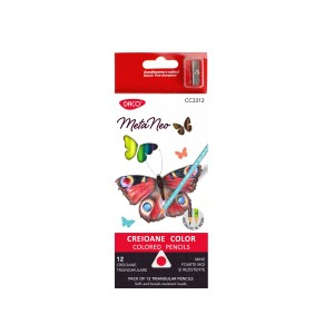 Rechizite Școlare - Creion color 12 meta neo daco cc3312 12 buc