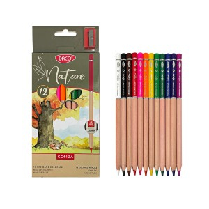 Rechizite Școlare - Creion color 12 nature daco cc412a