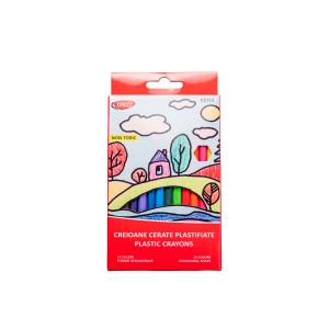 Rechizite Școlare - Creion color 12 plastifiat+ascutitoare daco cc712