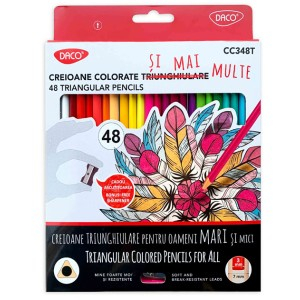 Rechizite Școlare - Creion color 48 daco cc348t