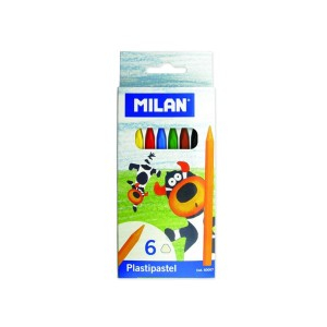 Rechizite Școlare - Creion color 6 cerat milan 022r06 24 buc