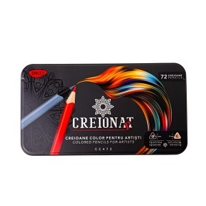 Rechizite Școlare - Creion color 72 cutie metalica daco cc472