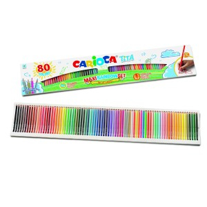 Rechizite Școlare - Creion color 80 culori carioca 42890