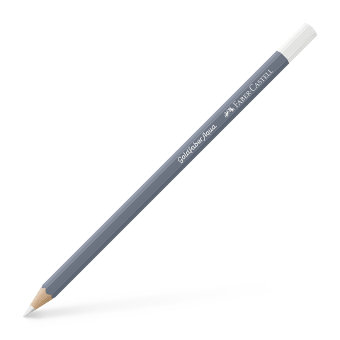 Rechizite Școlare - Creion colorat aquarelle alb 10 goldfaber faber-castell
