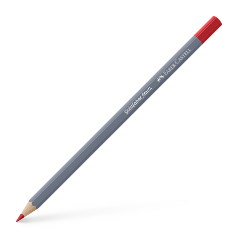 Rechizite Școlare - Creion colorat aquarelle rosu pal 121 goldfaber faber-castell
