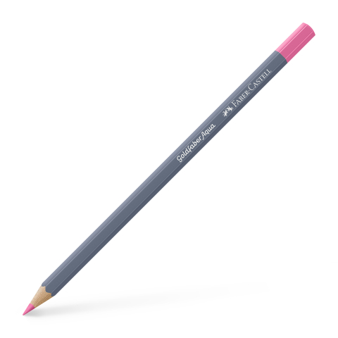 Rechizite Școlare - Creion colorat aquarelle rosu roib pastel 442 goldfaber faber-castell