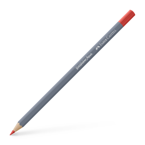 Rechizite Școlare - Creion colorat aquarelle rosu scarlet 118 goldfaber faber-castel