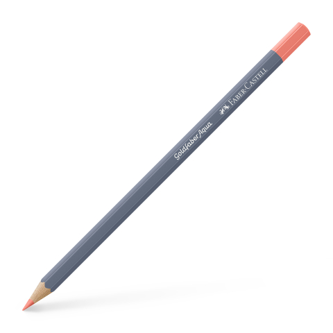 Rechizite Școlare - Creion colorat aquarelle rosu stacojiu pastel 418 goldfaber faber-castell