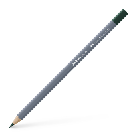 Rechizite Școlare - Creion colorat aquarelle verde cobalt aprins 158 goldfaber faber