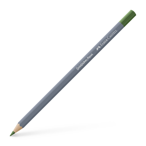 Rechizite Școlare - Creion colorat aquarelle verde oliv 167 goldfaber faber-castell