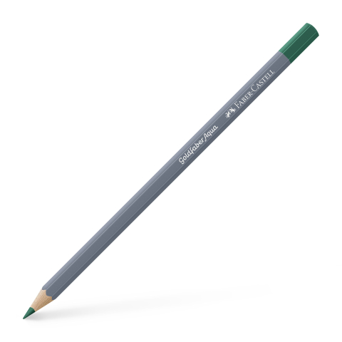 Rechizite Școlare - Creion colorat aquarelle verde smarald goldfaber faber-castell