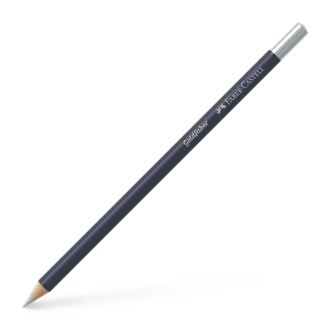 Rechizite Școlare - Creion colorat argintiu goldfaber faber-castell