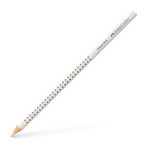 Rechizite Școlare - Creion colorat grip alb faber-castell