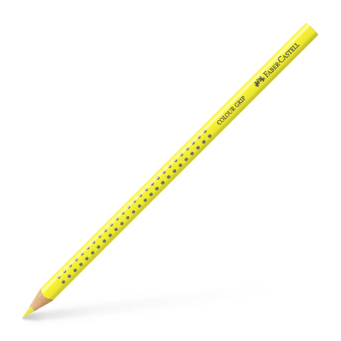 Rechizite Școlare - Creion colorat grip galben deschis faber-castell