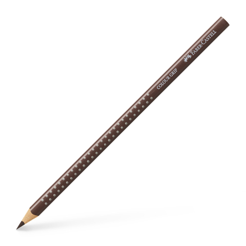 Rechizite Școlare - Creion colorat grip maro van dyke faber-castell