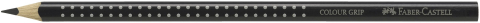 Creion colorat grip negru faber-castell [1]