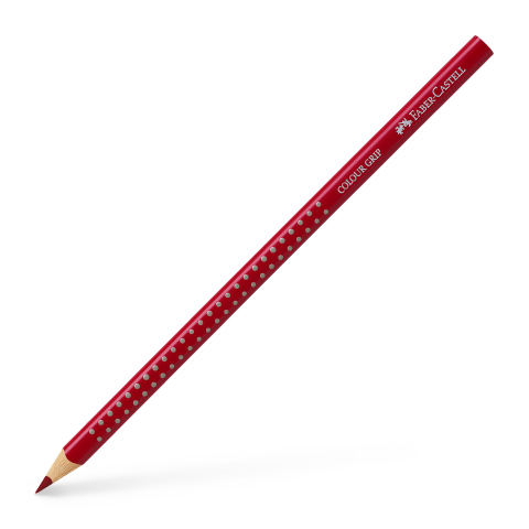 Rechizite Școlare - Creion colorat grip rosu caramiziu faber-castell
