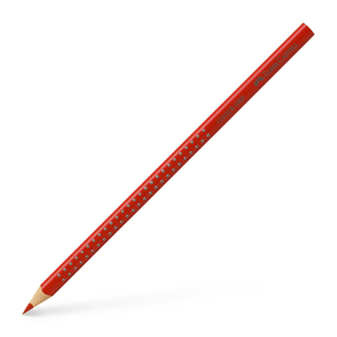 Rechizite Școlare - Creion colorat grip rosu scarlet faber-castell