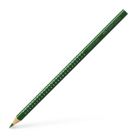 Rechizite Școlare - Creion colorat grip verde oliv faber-castell