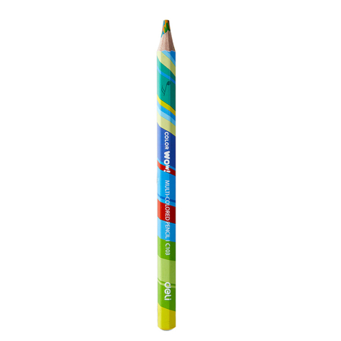 Rechizite Școlare - Creion colorat multicolor jumbo deli