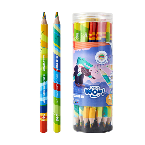 Creion colorat multicolor jumbo deli [1]