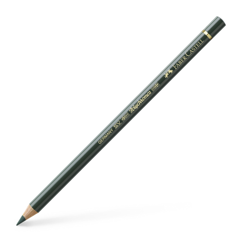 Rechizite Școlare - Creion colorat polychromos verde oxid de crom inchis faber-caste