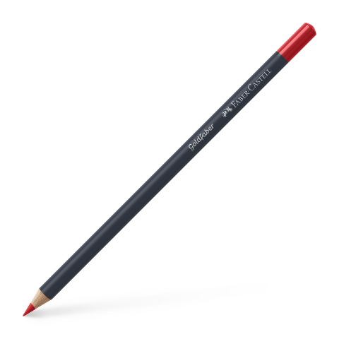 Rechizite Școlare - Creion colorat rosu pal 121 goldfaber faber-castell