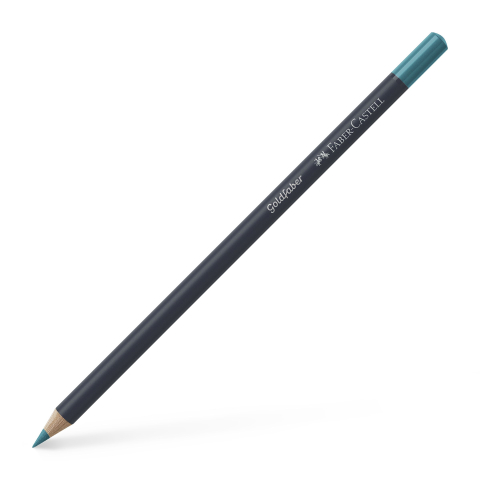 Rechizite Școlare - Creion colorat turcoaz cobalt deschis 154 goldfaber faber-castel