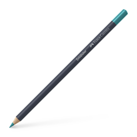 Rechizite Școlare - Creion colorat verde cobalt 156 goldfaber faber-castell