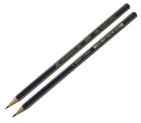 Creion grafit 2b fara guma goldfaber 1221 faber-castell [1]