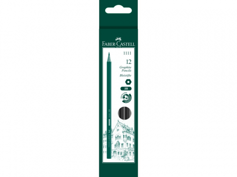 Rechizite Școlare - Creion grafit 2B hexagonal 1111 Faber-Castell