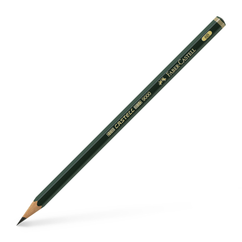 Rechizite Școlare - Creion grafit 6b castell 9000 faber-castell