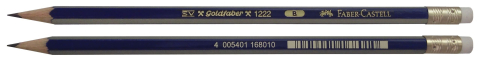 Creion grafit b cu guma goldfaber 1221 faber-castell [2]